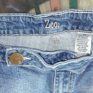 Zoo Jean stone washed Capris